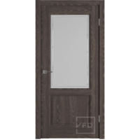 Дверь межкомнатная ВФД Elegant 2 Solid stratum, стекло белое Crystal cloud